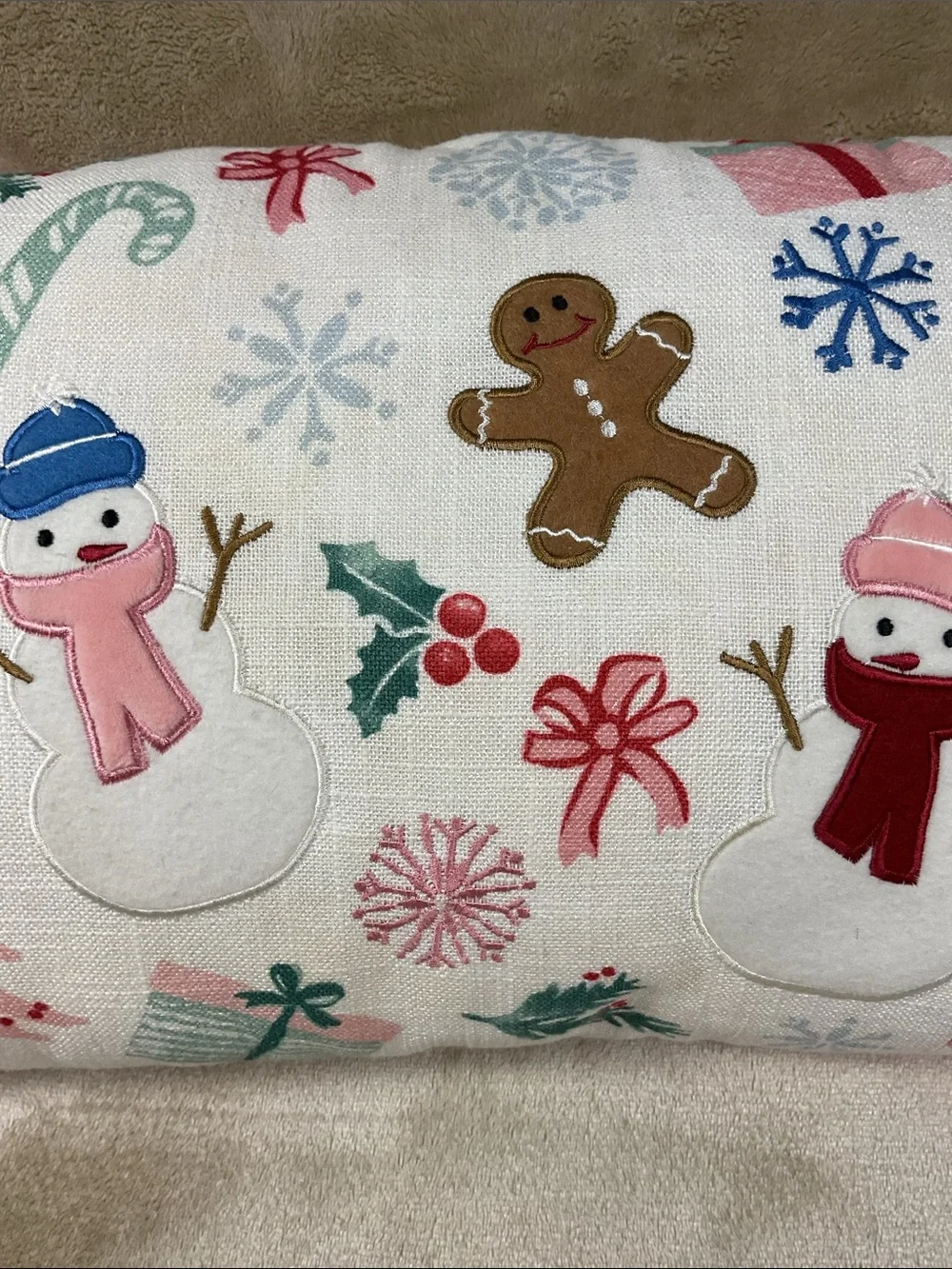 Cupcakes and Cashmere Decorative Holiday Christmas Pillow